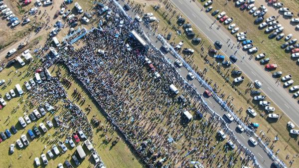 San Nicolás protesta rural