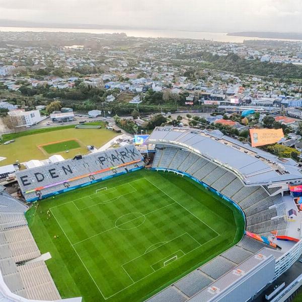  El Eden Park, escenario del partido inaugural entre Nueva Zelanda y Noruega. – @NZ_Football –