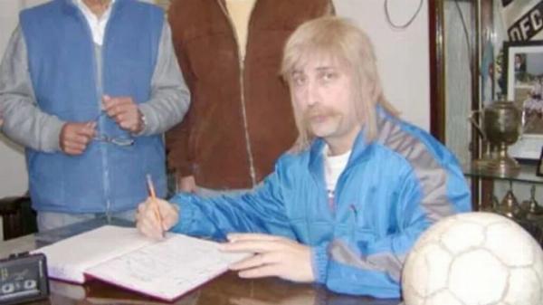 Eber Ludueña, durante su “incorporación” a Douglas Haig de Pergamino.